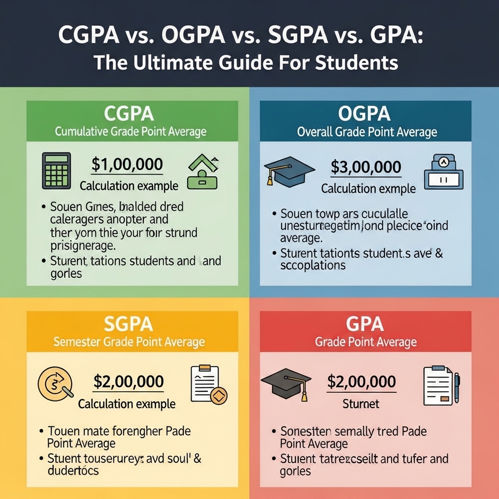 CGPA vs. OGPA vs. SGPA vs. GPA: The Ultimate Guide For Students
